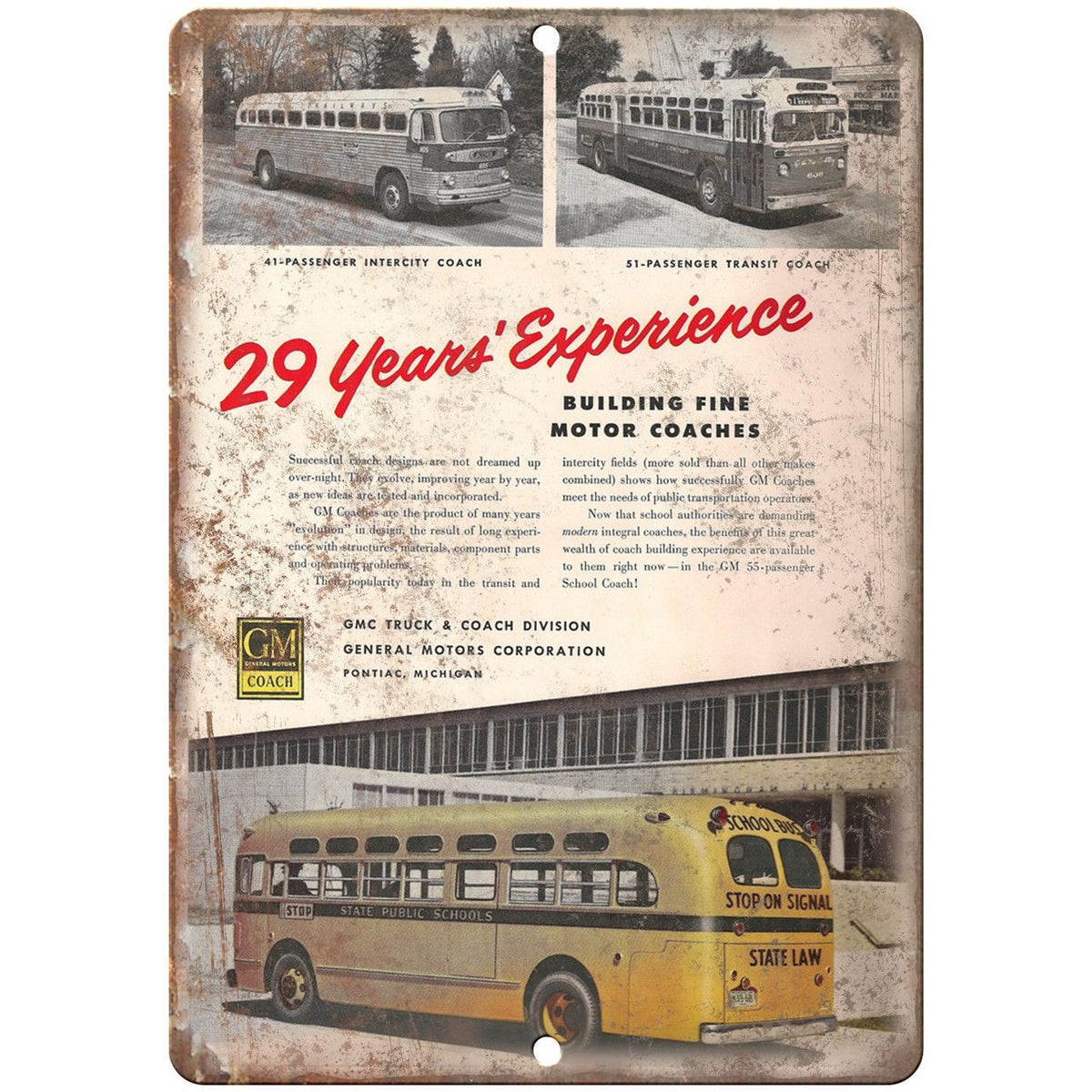 GM Motor Coaches Vintage Ad 10