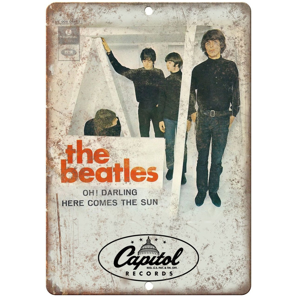 The Beatles Oh! Darling Capitol Records 10" x 7" Reproduction Metal Sign