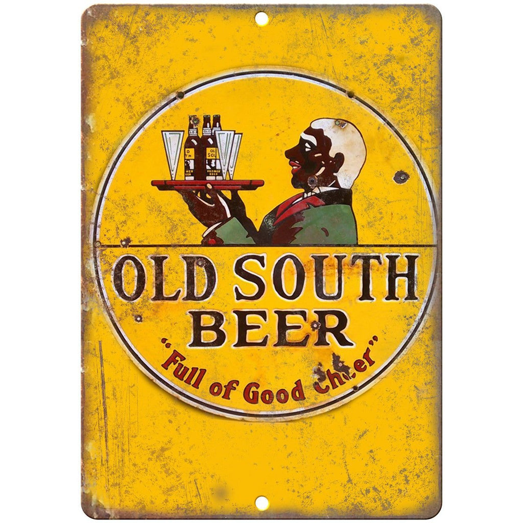 Old South Beer Porcelain Look 10" X 7" Reproduction Metal Sign U105