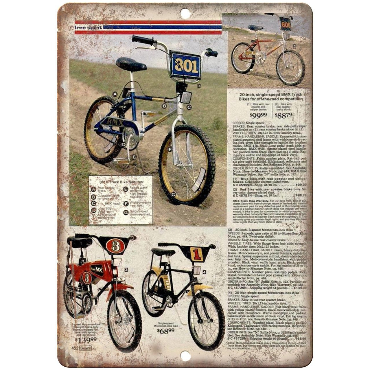 Free Spirit Sears BMX Vintage Ad 9