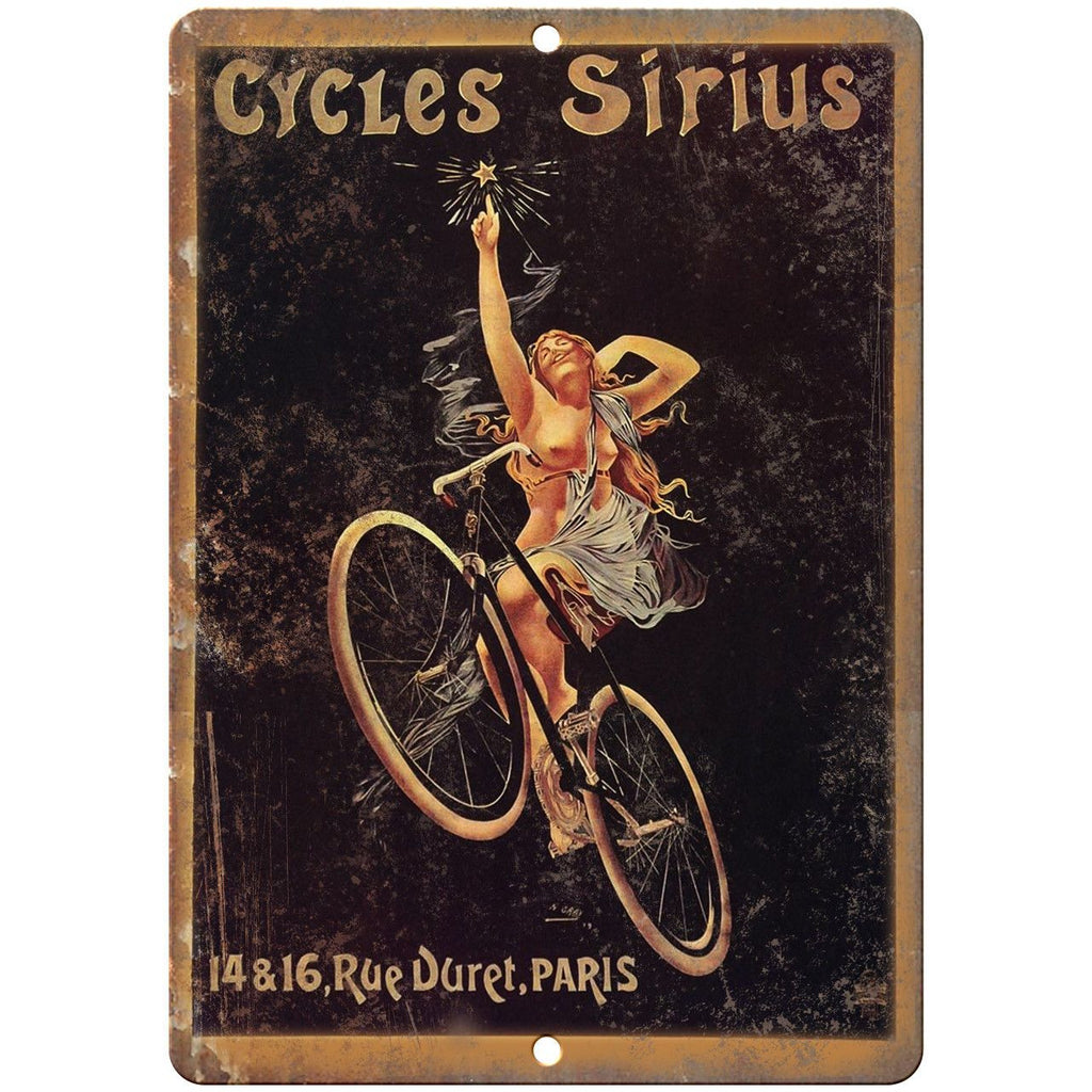 Cycles Sirius Bicycle Vintage Ad 10" x 7" Reproduction Metal Sign B333