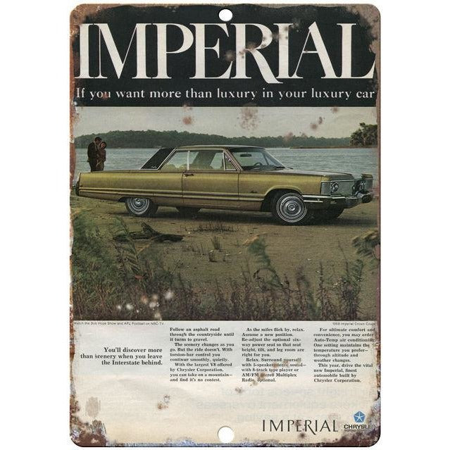 Chrysler Imperial 10" x 7" Reproduction Metal Sign
