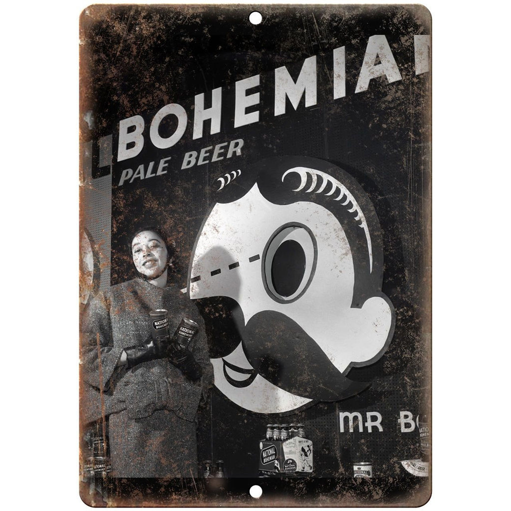 National Bohemian Beer Dorothea Towles 10" x 7" Retro Look Metal Sign