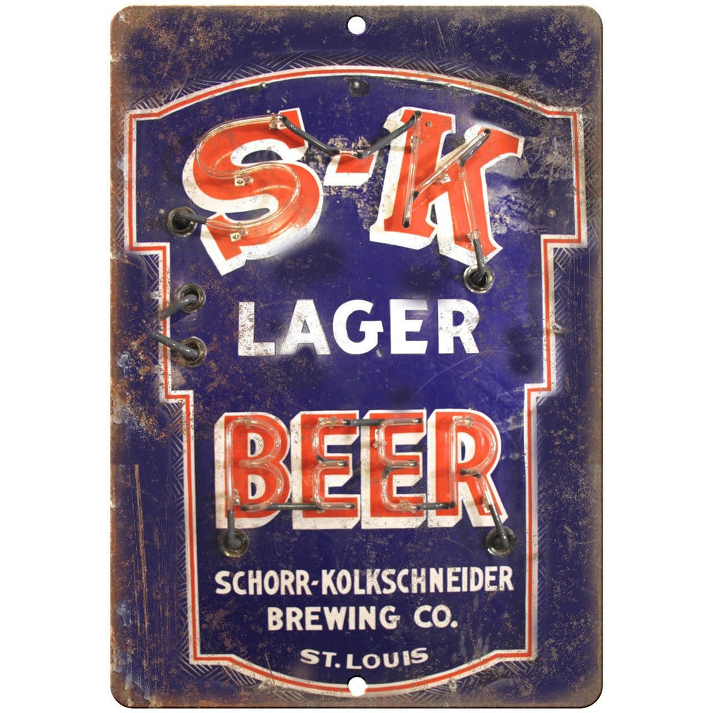 Schorr Kolkschneider Beer Porcelain Look 10" X 7" Reproduction Metal Sign U86