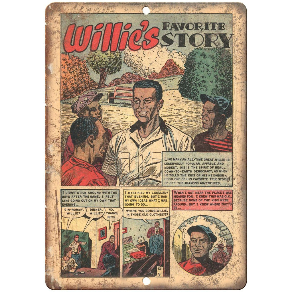Willies Favorite Story Vintage Comic Book Ad 10"X7" Reproduction Metal Sign J116