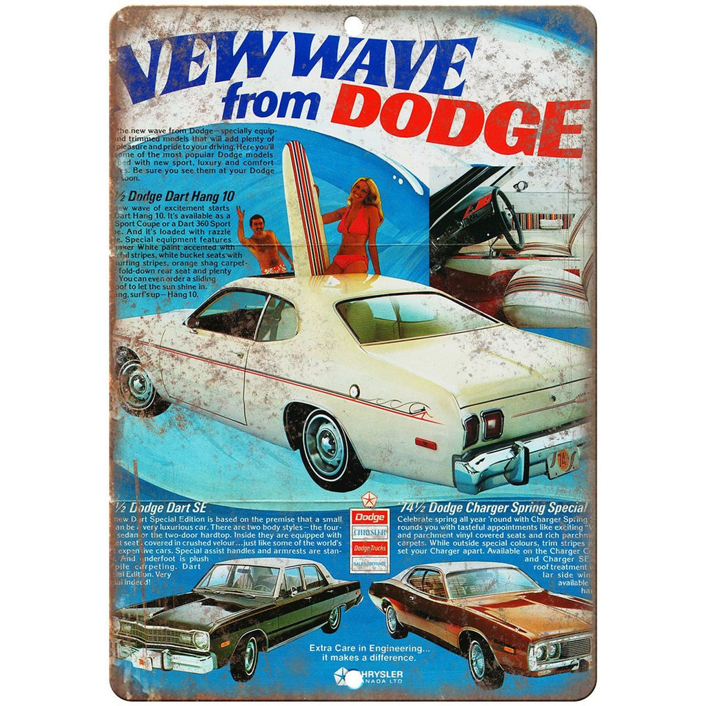 1974 Dodge Dart 10" x 7" Reproduction Metal Sign
