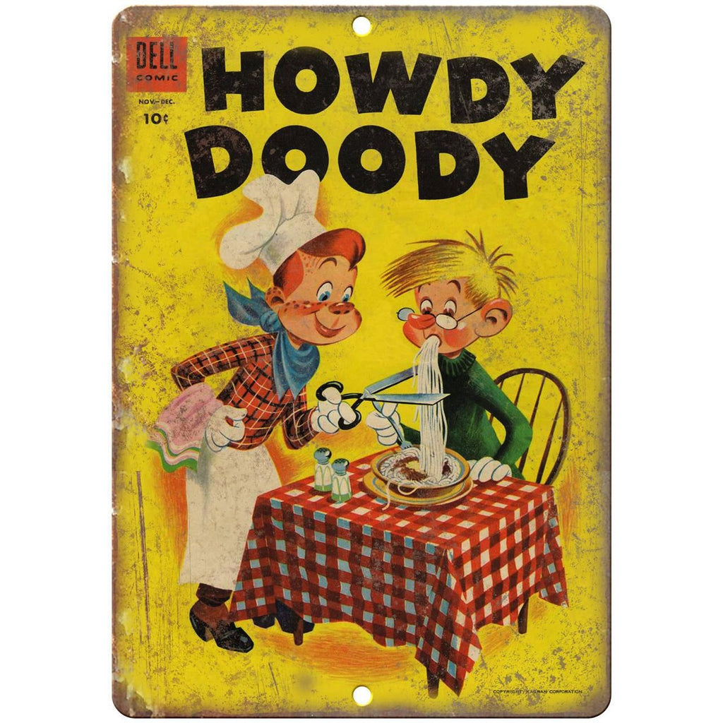 Howdy Doody Vintage Comic Book Cover 10" x 7" Reproduction Metal Sign J71