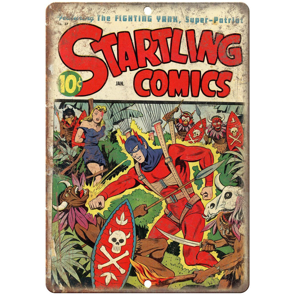 Starling Comic No 37 Book Cover Ad 10" x 7" Reproduction Metal Sign J730