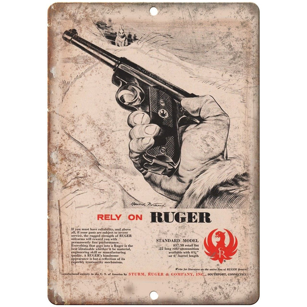 Sturm Ruger & Company Ranch Sidearms 10" x 7" Reproduction Metal Sign