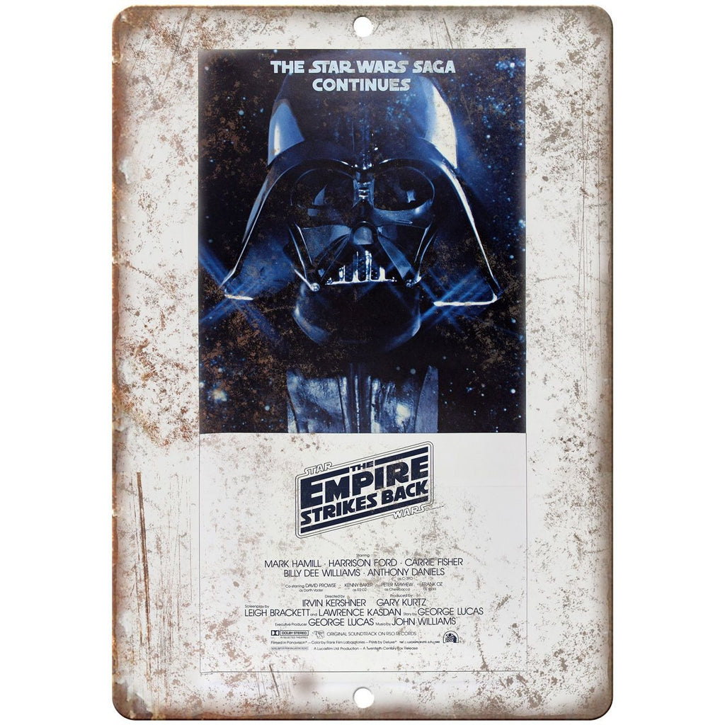 10" x 7" Metal Sign - Star Wars The Empire Strikes Back - Vintage Reproduction