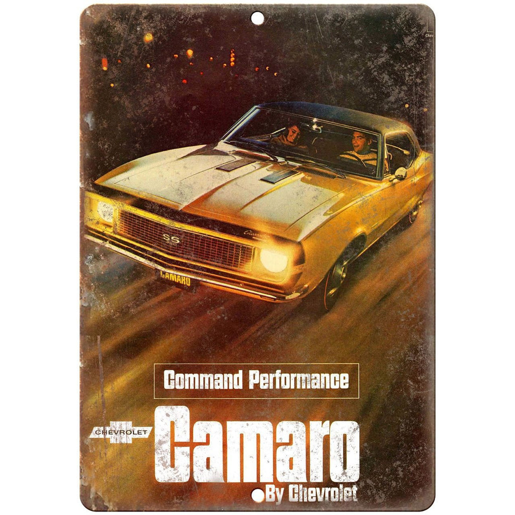 1967 Chevy Camaro 10" x 7" Reproduction Metal Sign