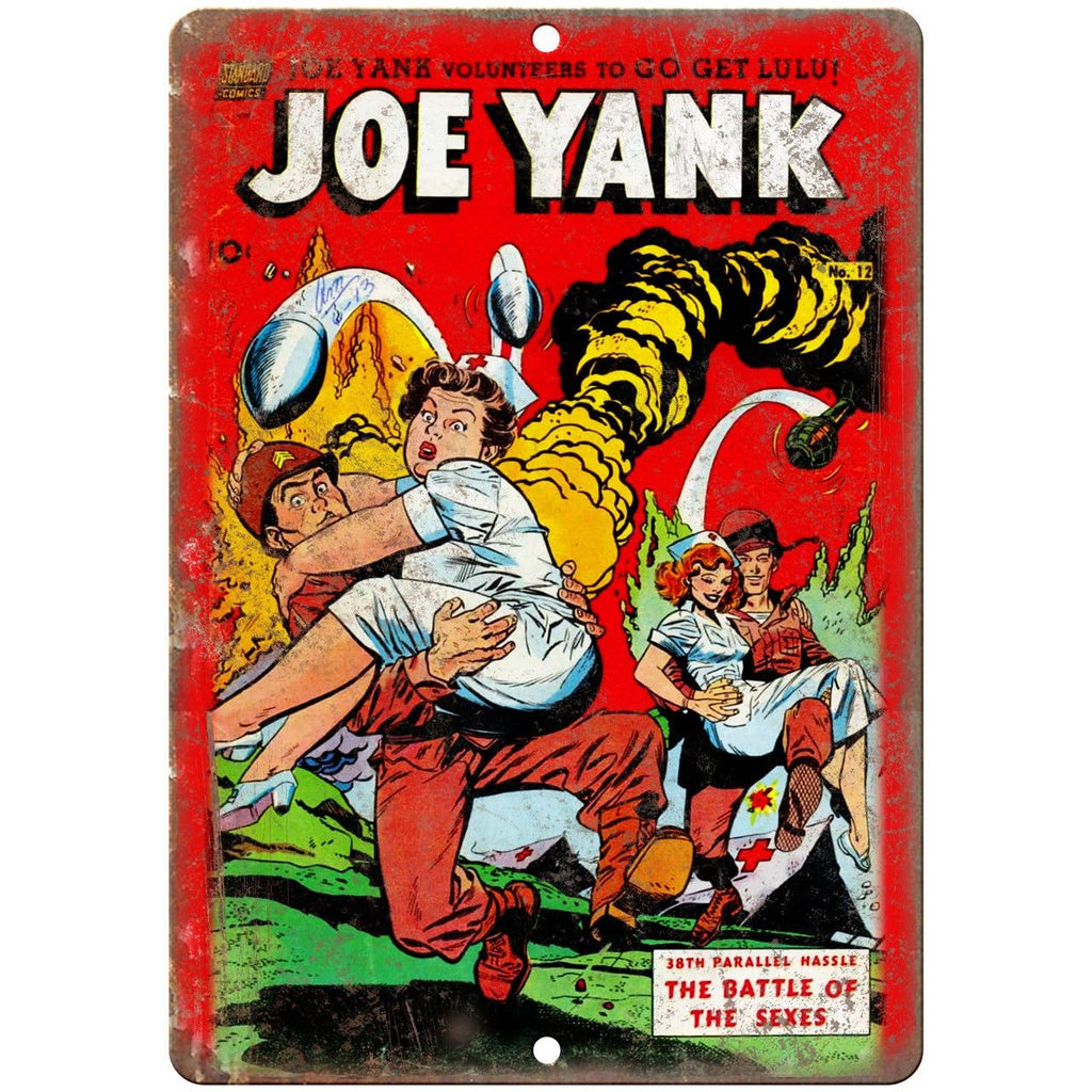 Joe Yank Standard Comics Vintage Cover 10" X 7" Reproduction Metal Sign J455