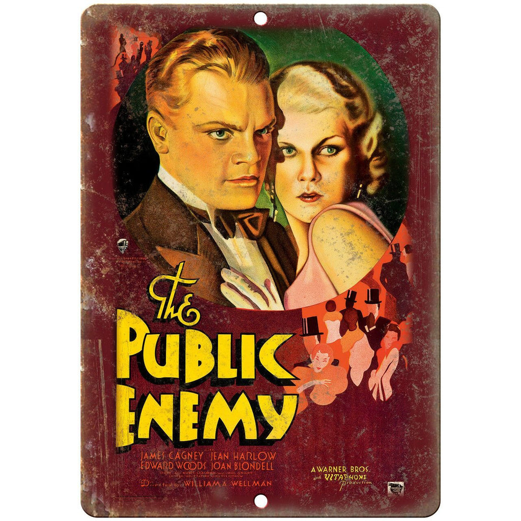 The Public Enemy Cagney Movie Poster 10" X 7" Reproduction Metal Sign I127
