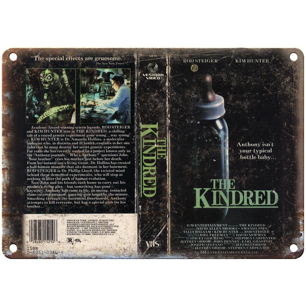 The Kindred Vestron Home Video VHS Cover Art 10"X7" Reproduction Metal Sign V27