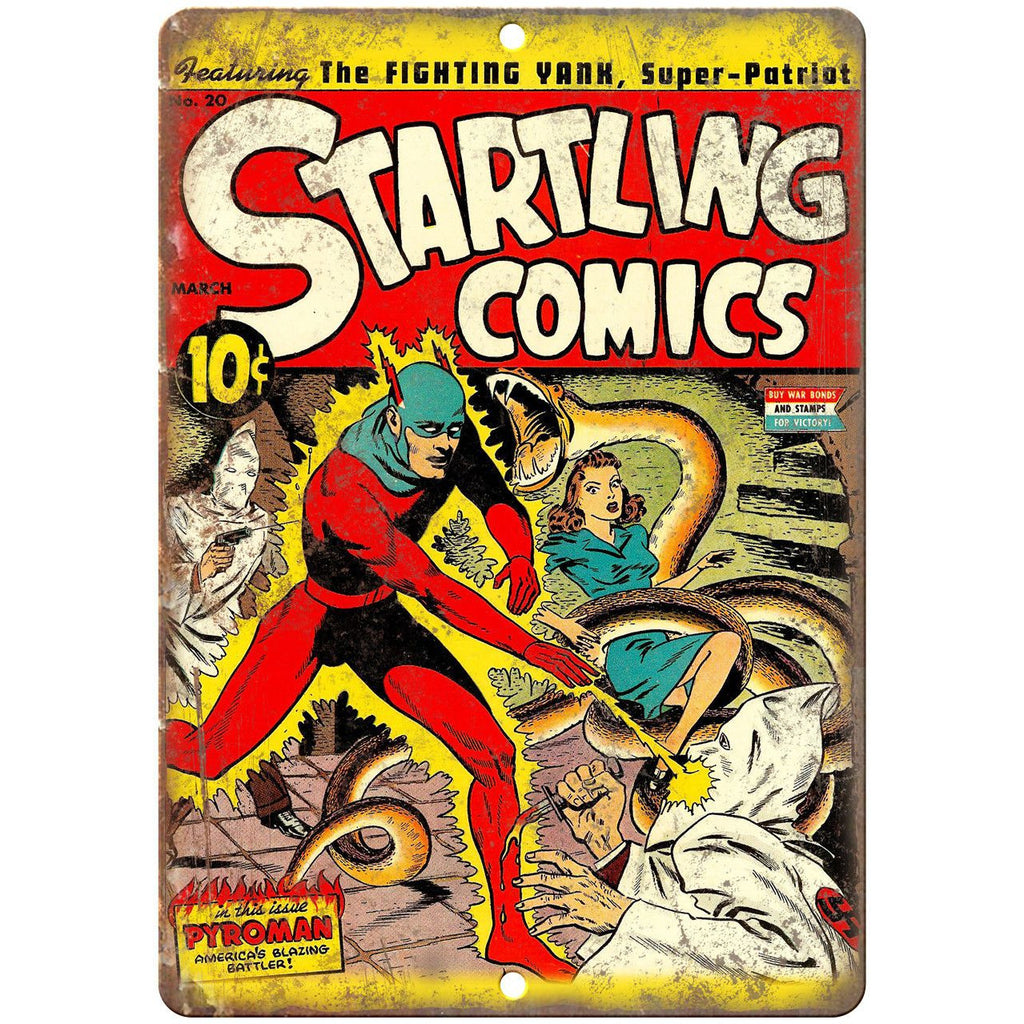 Starling Comic No 20 Book Cover Ad 10" x 7" Reproduction Metal Sign J636