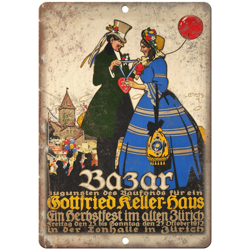 RARE Europen Magic Circus Poster 9" x 12" Reproduction Metal Sign ZH188