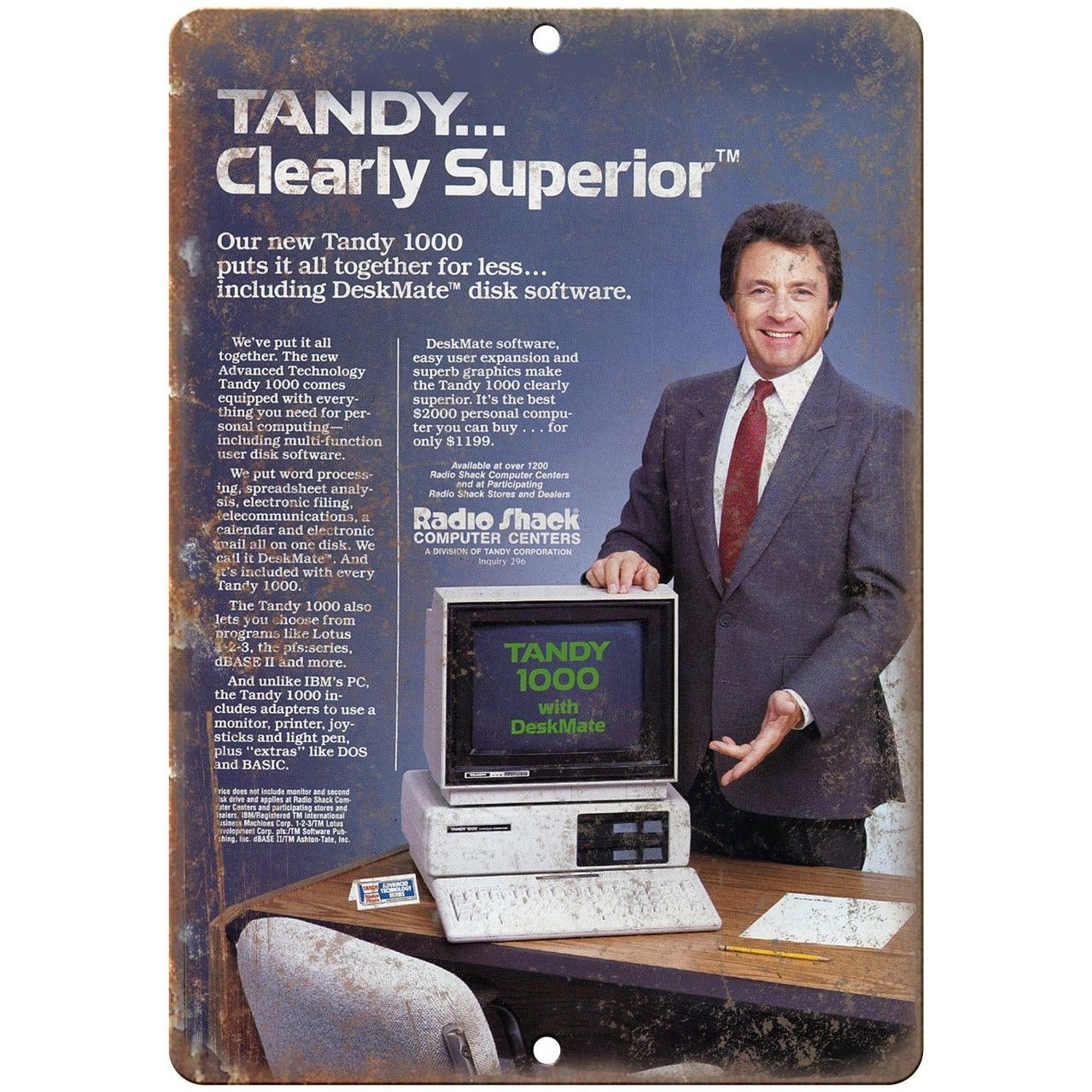 Tandy 1000 Home Computer Radio Shack Ad 9
