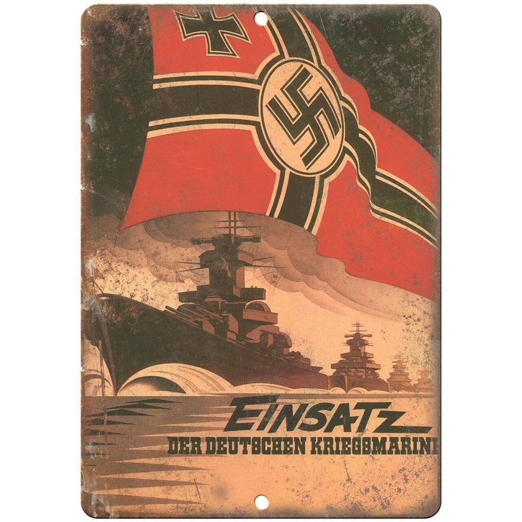 Einsatz Vintage Nazi Propaganda Poster 10" x 7" Reproduction Metal Sign M158