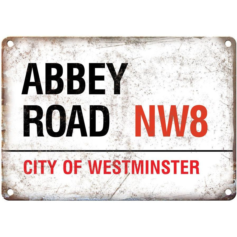 Abbey Road NW8 City of Westminster 10" x 7" Reproduction Metal Sign