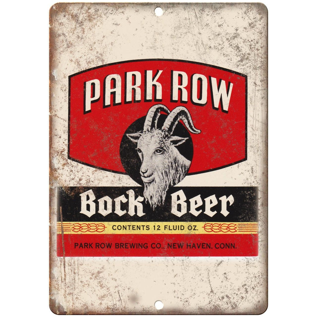 Park Row Bock Beer Vintage Man Cave D‚àö¬©cor 9" x 12" Reproduction Metal Sign E236