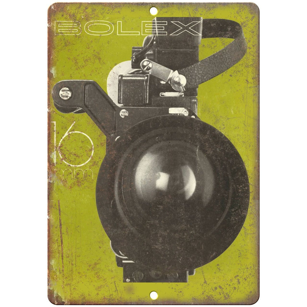 Bolex 16 Film Camera10" x 7" reproduction metal sign