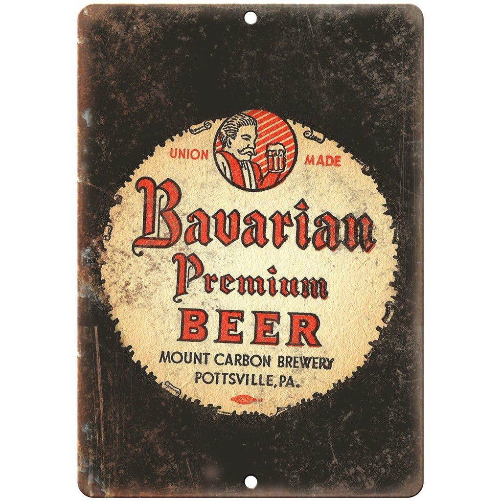 Bavarian Premium Beer Vintage Ad 10" x 7" Reproduction Metal Sign E276