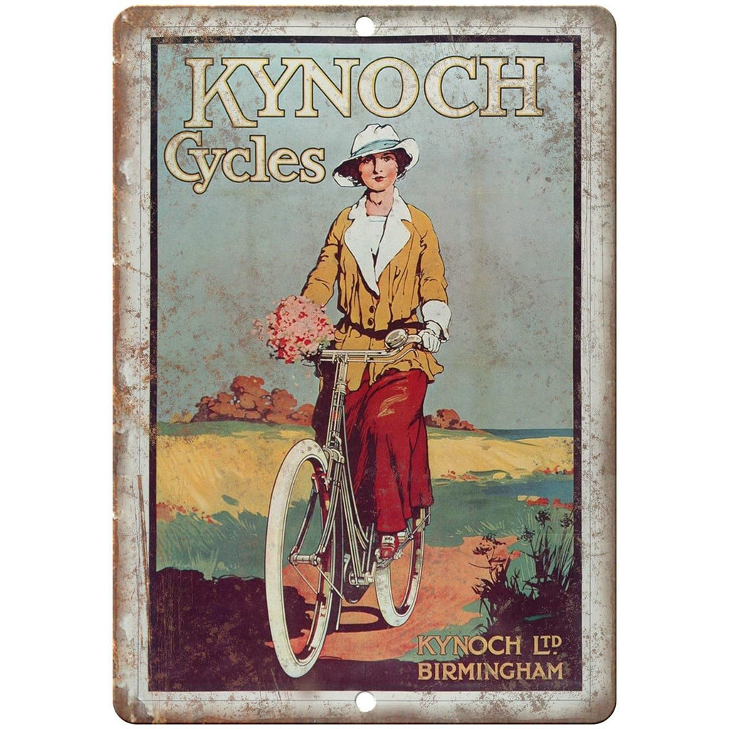 Kynoch Cycles Vintage Bicycle Ad 10" x 7" Reproduction Metal Sign B362