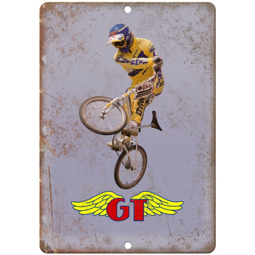 10" x 7" Metal Sign - GT Mach One BMX, DYNO, Hutch - Vintage Look Reproduction