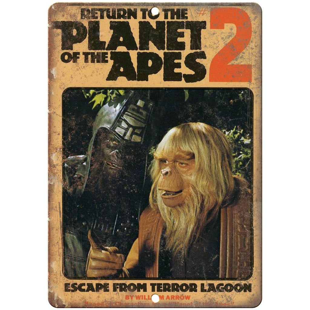 Return to the Planet of the Apes book cover 10'" x 7" reproduction metal sign