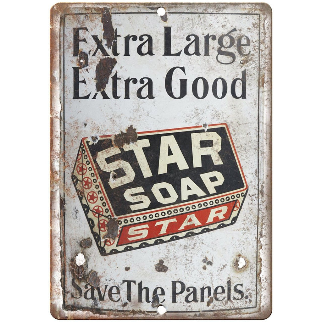 Star Soap Porcelain Look 9" x 12" Reproduction Metal Sign U103