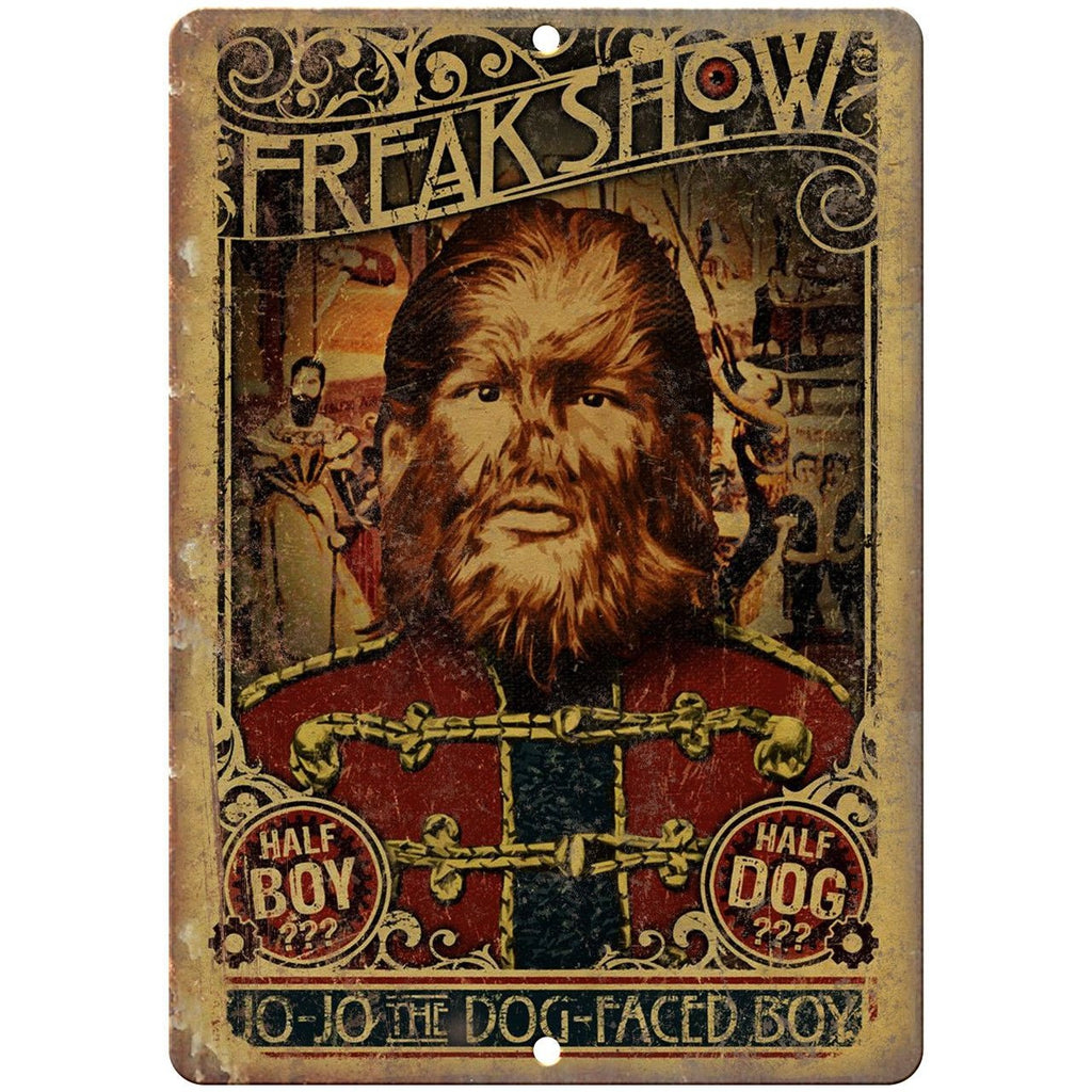 Freak Show Dog Face Boy Circus Poster 10" X 7" Reproduction Metal Sign ZH20