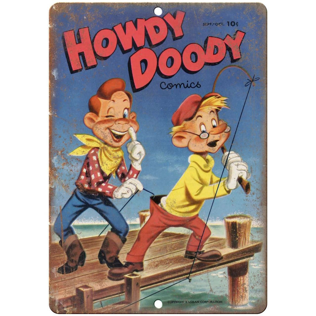 Howdy Doody Comics Kagran Corp Dell Comic 10" x 7" Reproduction Metal Sign J75
