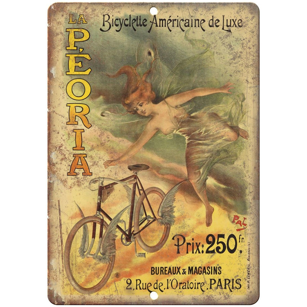 Bicycletta Americaine De Luxe Bicycle Ad 10" x 7" Reproduction Metal Sign B258