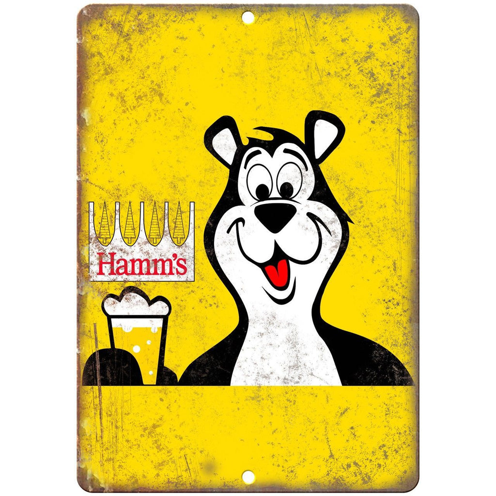 Hamm's Beer Bear Vintage Breweriana Ad Reproduction Metal Sign E77