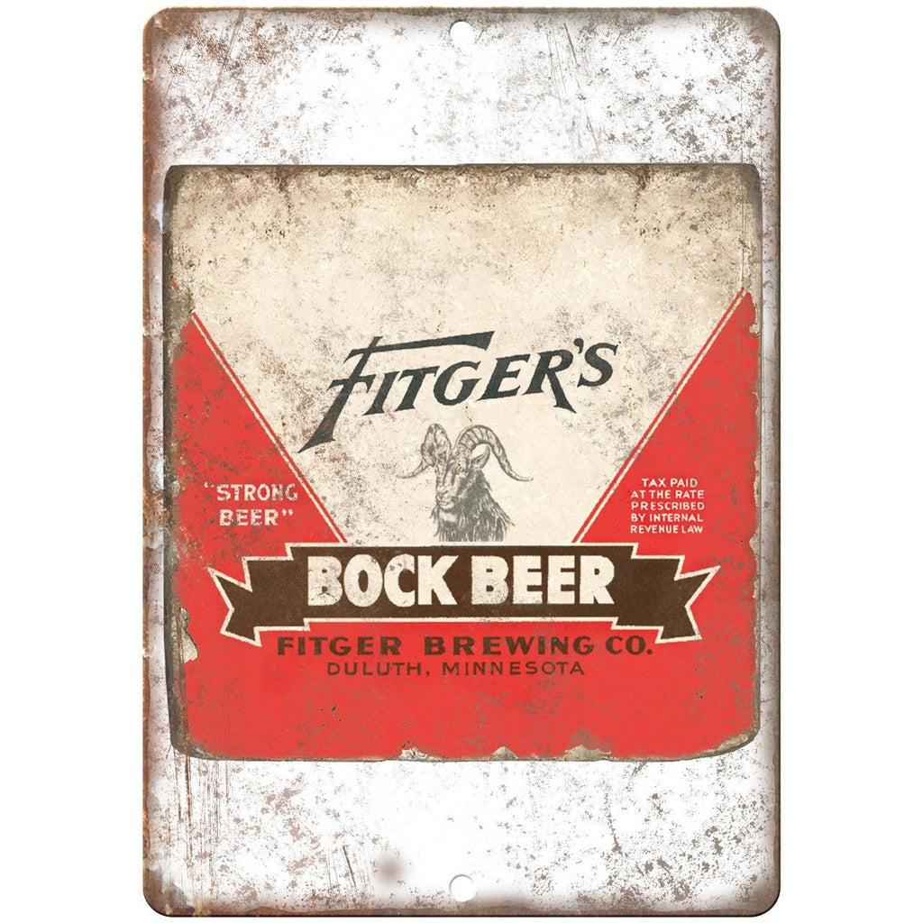 Fitger's Bock Beer Fitger Brewing Co. Ad 9" x 12" Reproduction Metal Sign E220