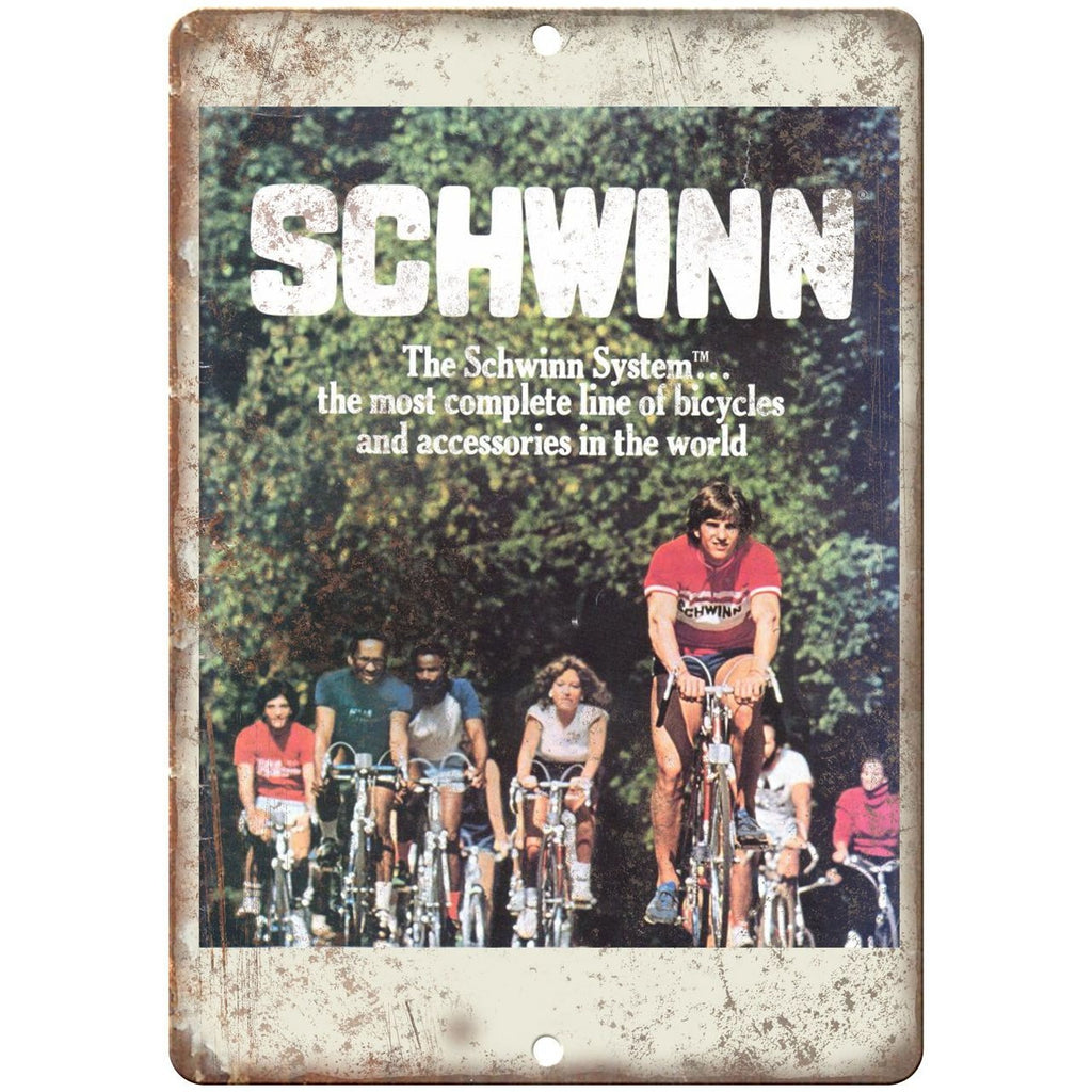 1981 - Schwinn Bicycles Catalog Cover - 10" x 7" Retro Look Metal Sign