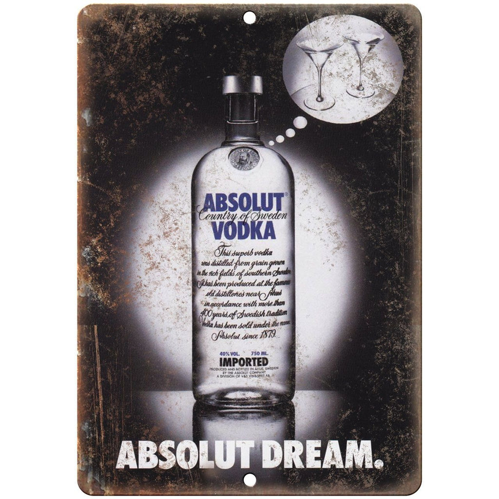 Absolut Vodka Vintage Liquor Ad Reproduction Metal Sign E95