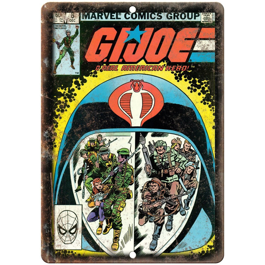 G.I Joe A Real American Hero Comic Book 10" X 7" Reproduction Metal Sign J151