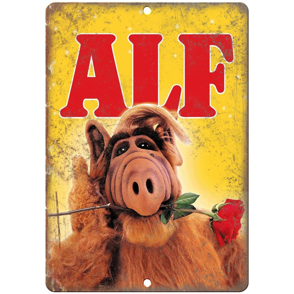 ALF Extraterrestial 80s TV Show Ad 10" x 7" Reproduction Metal Sign I44