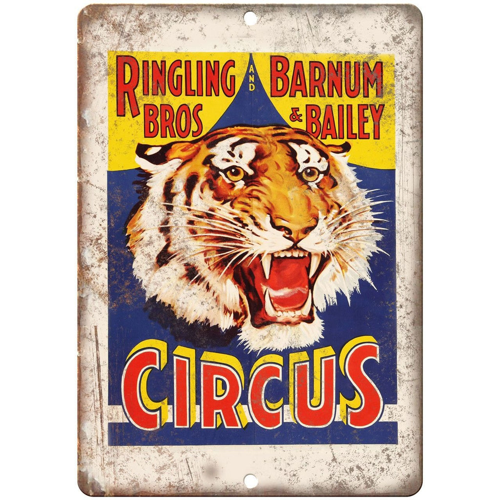 Ringling Brothers Retro Circus Poster 10" X 7" Reproduction Metal Sign ZH17