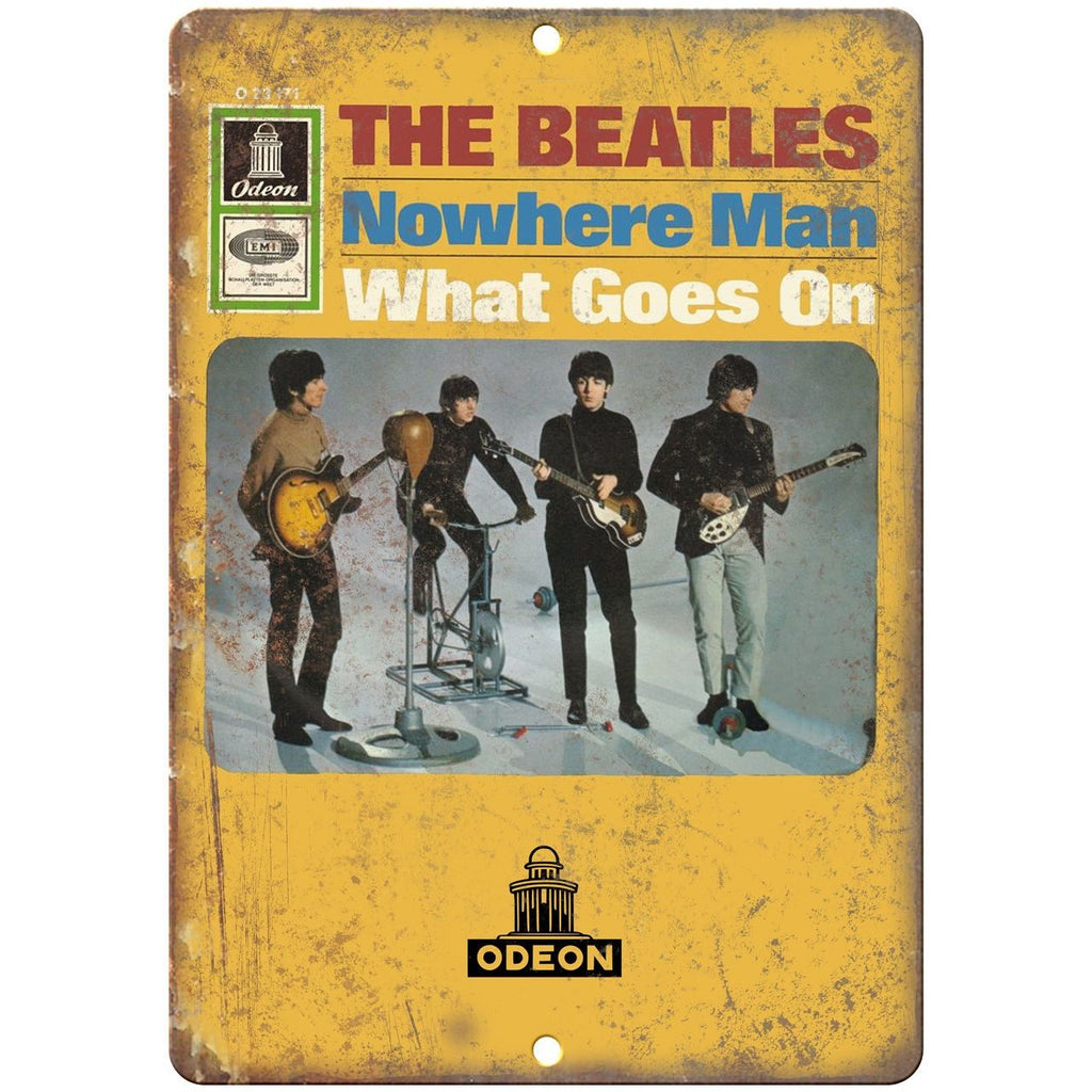 The Beatles Nowhere Man Odeon Records 10" x 7" Reproduction Metal Sign K21