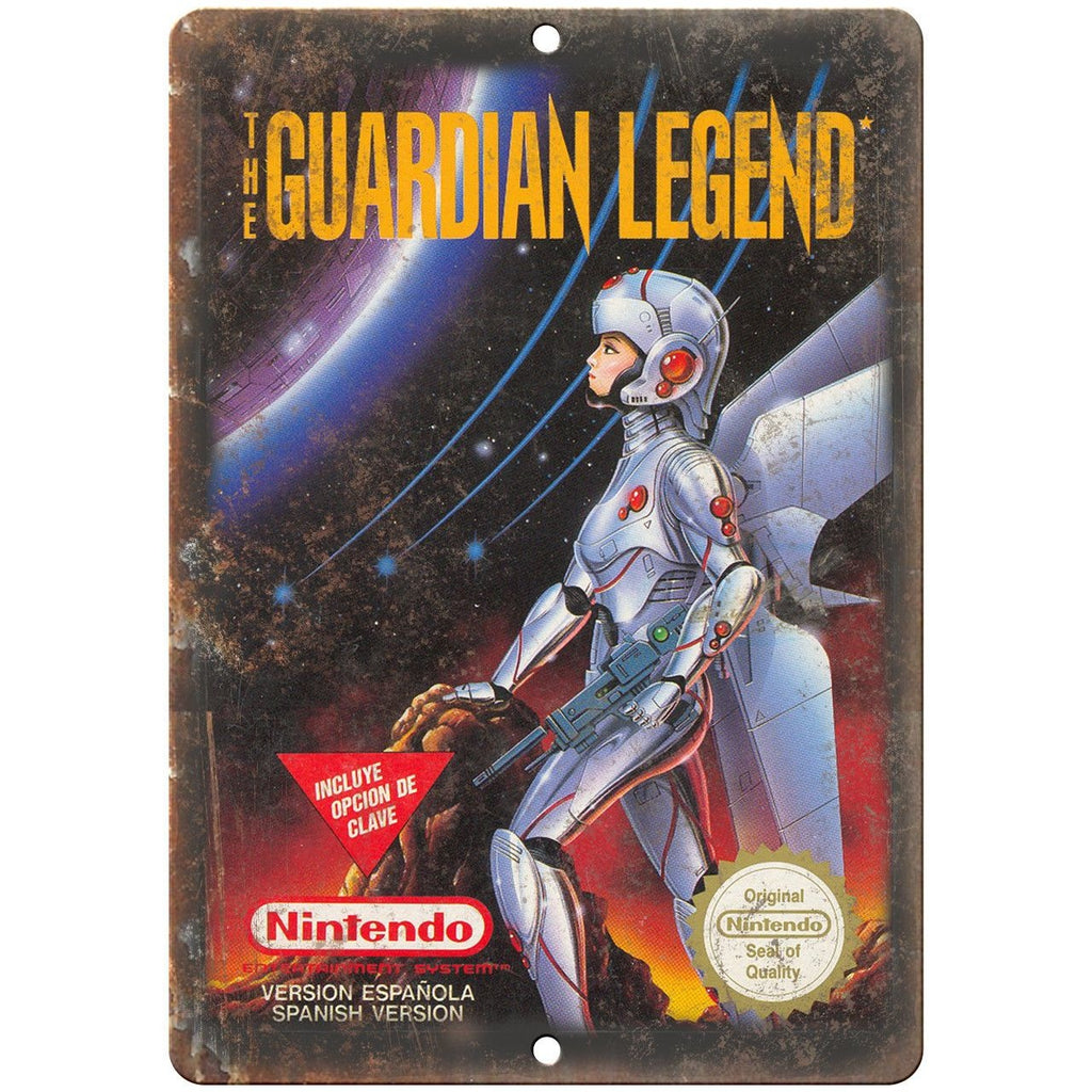 Original Nintendo Guardian Legend Box Art 10"x7" Reproduction Metal Sign A25