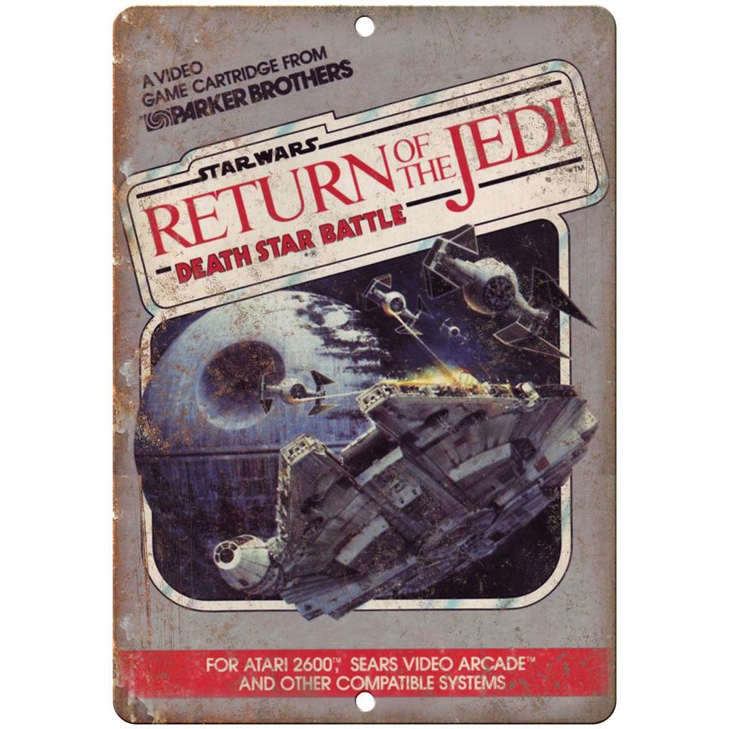 Star Wars Return of the Jedi Atari 2600 Ad 10" x 7" Reproduction Metal Sign G177