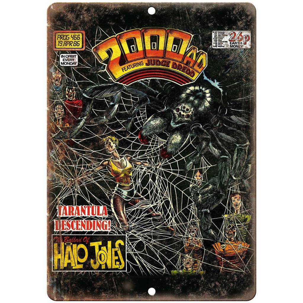 2000 A.D. Vintage Comic Cover Book Art 10" x 7" Reproduction Metal Sign J703