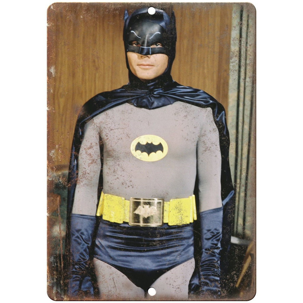 1960s Batman Adam West Vintage TV Show 10" X 7" Reproduction Metal Sign I66