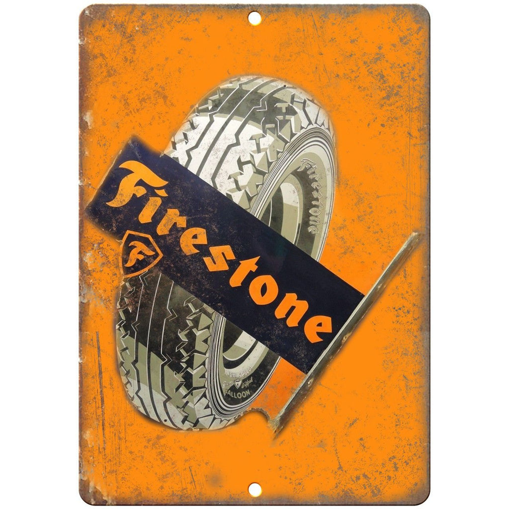 Firestone Tires Porcelain Look Reproduction Metal Sign U117