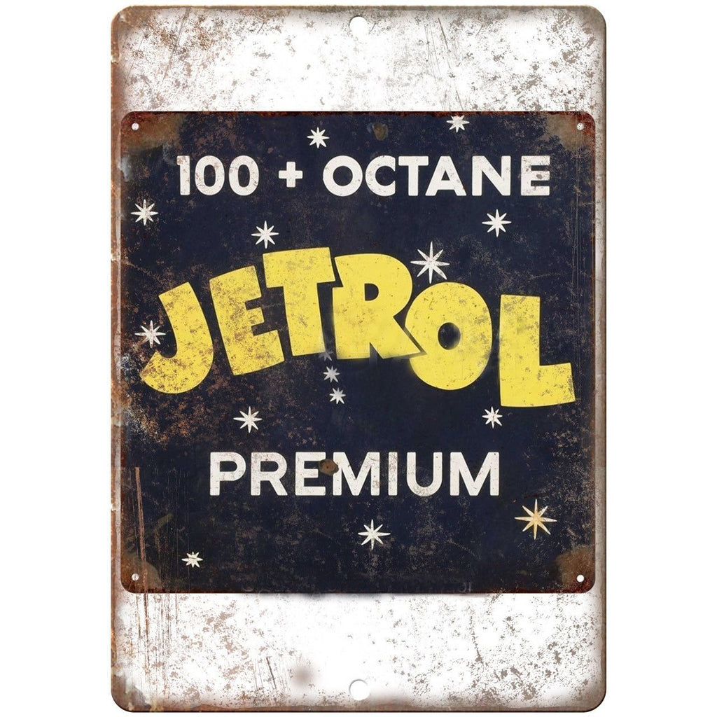 Jetrol Premium Octane Porcelain Look Reproduction Metal Sign U132