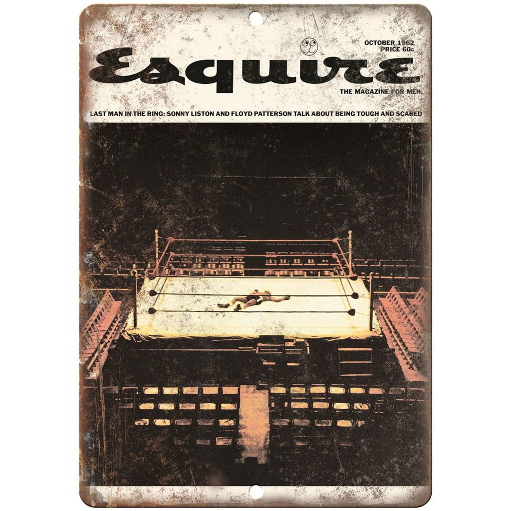 Esquire Mag Cover George Lois October 1962 10" x 7" Reproduction Metal Sign C92
