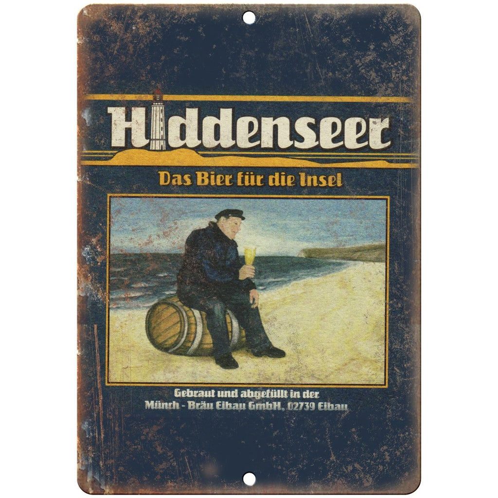 hiddenseer European Beer Vintage Ad 10" x 7" Reproduction Metal Sign E273