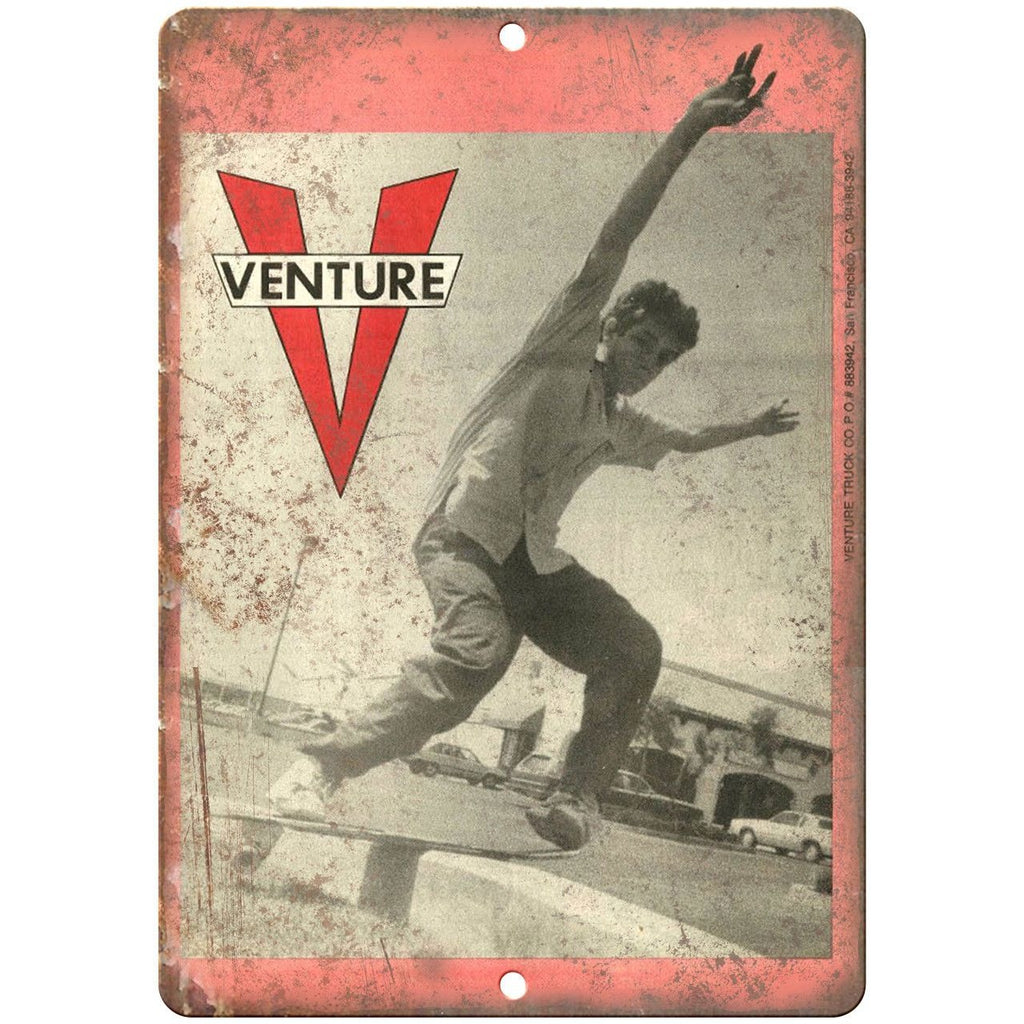 Venture Trucks Mark Gonzales Skateboard Retro 9" x 12" Reproduction Metal Sign